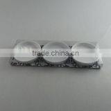 Round Porcelain Tea Bag Holder Dish Set With Film Color Box Packing thumbnail-1