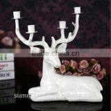 Resin White Deer Candle Holder Centerpieces for Wedding Table