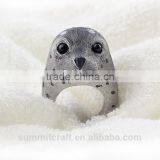 Cartoon Cute Animal Seal Jewelry Accessories Ring thumbnail-3