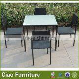 2015 New Modern Stylish Dining Set Table and Chairs Outdoor Furniture thumbnail-1