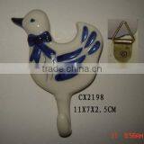 Chicken Porcelain Hook-ceramic Clothier Hook-pottery Pothook thumbnail-1