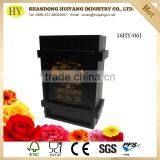 Matt Black Color Pine Wood Gift Box for Cigar thumbnail-2