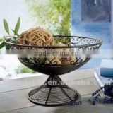 decoration metal fruit holder with stand