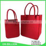 Customized 2pcs Cheap Handle Foldable Felt Shopping Bag thumbnail-3