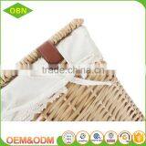 Wholesale High Quality Customized Lined Wicker Cotton Decoration of the Dirty Laundry Basket thumbnail-4