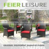 FEIER A6013CH Wicker Woven Furniture Set Round Table and Chair Set Rattan Dining Set Wicker thumbnail-1