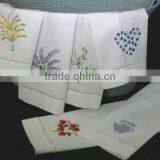 DINING TABLE SET WITH HAND EMBROIDERED DETAILS, 100% MADE FROM NATURAL SILK IN VIETNAM