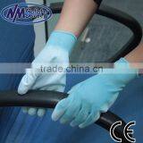 NMSAFETY 13 Gauge Direct Buy China Blue pu Gardening Smoking Gloves thumbnail-1