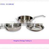 3pcs Stainless Steel Outdoor Camping Cookware Set