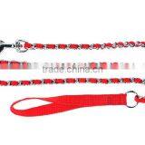 Nylon Wrist Loop Dog Chain With Handle , Wholesale Strong Durable Fashion Dog Leash Choke Chains With Braided thumbnail-1