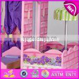 New Design 16 Pieces of Furniture Elegant Dollhouse Suite Wooden 18 Inch Doll House for Children W06A232 thumbnail-4