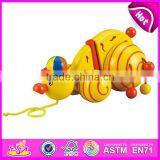 2015 Funny Kids Pull String Karting Toy,Dog Design Children Wooden Scrat Pull Toy,Christmas Wooden Pull and Push Toy WJ276115 thumbnail-3