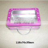 Lovely Candy Can With Clear PVC Window, Chocolate Tin thumbnail-1