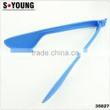 35027 Separable Nylon Kitchen Tongs BBQ Cooking Food Salad Tongs With Spoon thumbnail-1