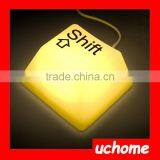UCHOME Creative Furniture Lamp Wholesale Mini Button Lamp Creative Keyboard Night Light Cheap LED Key Light thumbnail-1