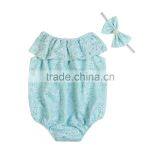 Wholesale Invory Newborn Plain Lace Baby Romper for Babies thumbnail-6