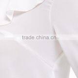 Long Sleeve Latest Blouse Styles V-neck White Women Latest Blouse Styles thumbnail-6