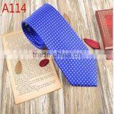 Hot Selling Jacquard Printing Small Dots Silk Neckties thumbnail-1