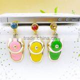 Hot Selling Baseball Hat Shape Phone Dustplug Wholesale Metal Pendant Charm Phone Accessories thumbnail-1