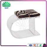 Black And White Stripes Cushion Sofa Fancy Living Room Bench Acrylic Wedding Bench thumbnail-2