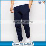 Dark Blue Plain Fleece Sweat Pants Fabric for Man