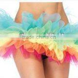 5layer Wholesale Rainbow Fluffy Adult Tutu Skirt thumbnail-1
