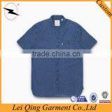 European Style Denim Blue 100% Egyptian Cotton Shirts thumbnail-4