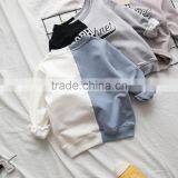 2-7 Years 2017 New Wholesale Autumn Cotton Full Sleeves Stitching Letter Kids Clothing Jackets thumbnail-4