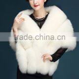 Girl Women's Faux Fur Collar Shawl Grey Color Soft Imitated Fox Fur Scarves Sexy Lady's Winter Fashion Large Shawl Fpc-468 thumbnail-2