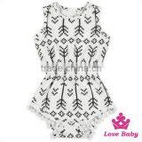 2LLY-090 Lovebaby Punjabi Suits Online Printed Pattern Sleeveless Pom Pom Romper thumbnail-6