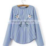 Runwaylover EY2362B Women Fashion 2017 Embroidery Pullover Blouse thumbnail-1