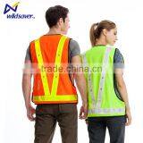 LED Luminous Reflective Yellow Orange Safety Vest With Reflecrive Cloth thumbnail-6