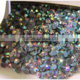 Ss6 , Ss10 , Ss16 , Ss20 AB Crystal Clear Round Iron on Flatback Hotfix Rhinestone thumbnail-6