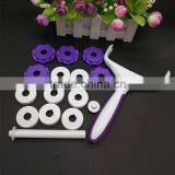 2017 New Fondant Strip Ribbon Cutter Sugarcraft Cake Decorating Tools Plastic Cake Rolling Pin Embosser Roller Set Baking Tools thumbnail-3