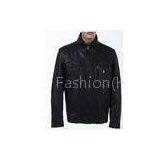 OEM Black and Plus Size, Fashionable Fitted Mens Western Thick Leather Jacket