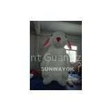 Airtight White Inflatable Advertising Rabbit With Two Coated Side/Airtight  Inflatable Model Of  Cut