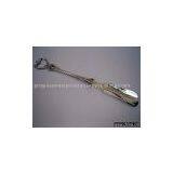 Long Handle Shoe Horn Brass Silver Plated