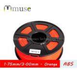 Orange ABS 3D Printing Filament 1.75mm 3mm