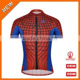 Open shirts design spider men cycling wear mountain bike clothing custom print