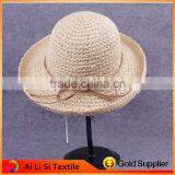Spring/summer Unisex Craft Paper Shade Fishing Straw Hat thumbnail-1