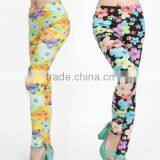 Sketch Flower Doodle Pattern Leggings Ladies Printed Leggings thumbnail-1