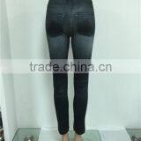 Women Lady's Black Resemble Jeans Jeggings Pants thumbnail-3