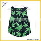 Wholesale Custom Printed Sleeveless Womens Crop Tops thumbnail-2