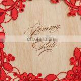 Creative 5280 Chinese Red Flower Laser Cut Wedding Invitation Cards thumbnail-3