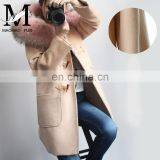 Women's New Fashion Autumn Winter Wool Coat Long Female Casual Wool Cashmere Coat