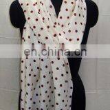 Polka Dot Prints Pashmina Scarves thumbnail-1