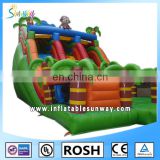 SUNWAY inflatables water slides,corkscrew inflatable pool slide for sale,2016 pvc inflatable slide