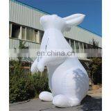 Customized Giant White Rabbit Model/rabbit Cartoon Inflatable With LED Light thumbnail-2