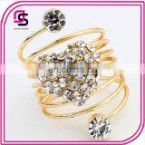 2016 Romantic Crystal Plain Design Gold Plated Zircon Rings Love Heart Rings thumbnail-1