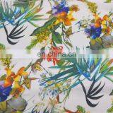 Digital Printed Cotton Fabric With Flowers and Plants